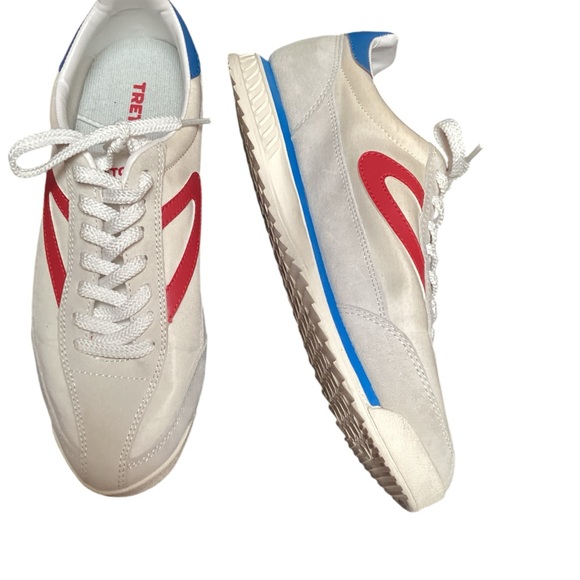 Tretorn womens red and navy Rawlings Sneakers, size 9 - Picture 2 of 8